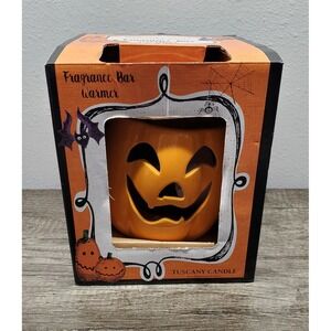 Tuscany Candle Fragrance Bar Warmer Jack-O-Lantern Halloween Pumpkin NIB
